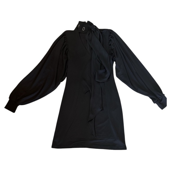 White House Black Market High-Neck Drama Sleeve Dress Size XS - Picture 5 of 9